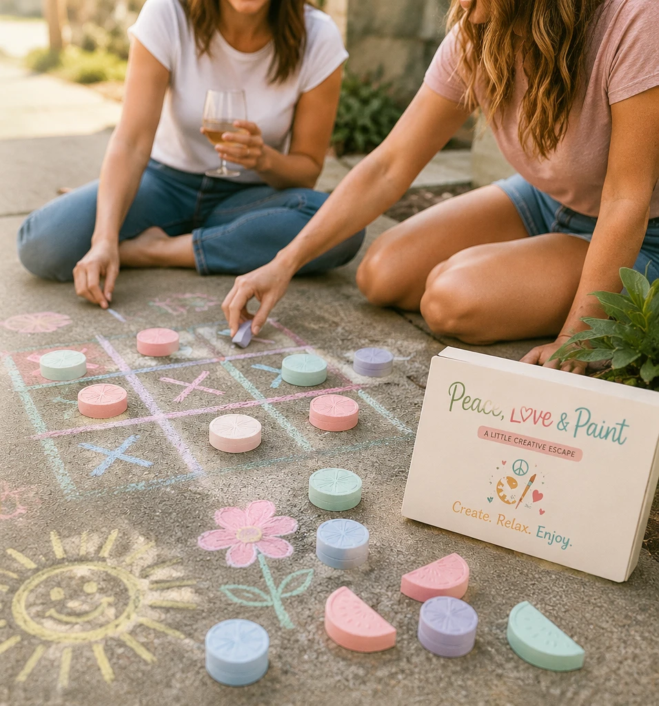 Colorful handmade outdoor creative pieces